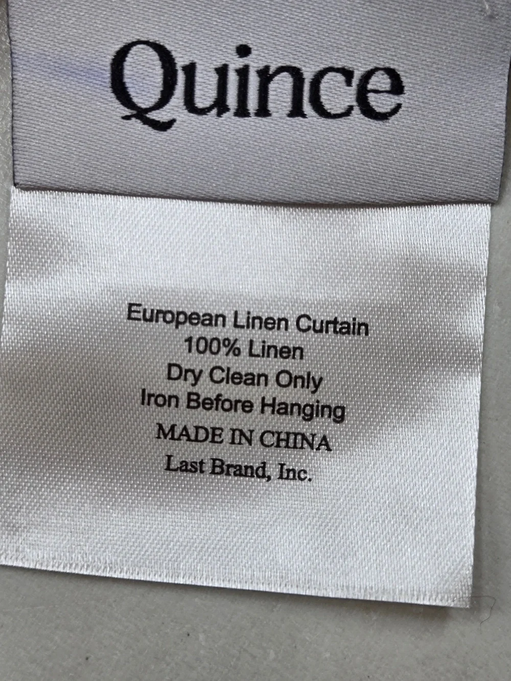 QUINCE Set Of 2 48x108 European Linen Sheer Curtains Flax 9962